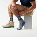 Hike Bison Crew Socks Winter Moss - ver - 2