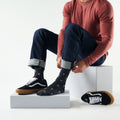 Everyday Stout Street Crew Socks Deep Navy - ver - 2