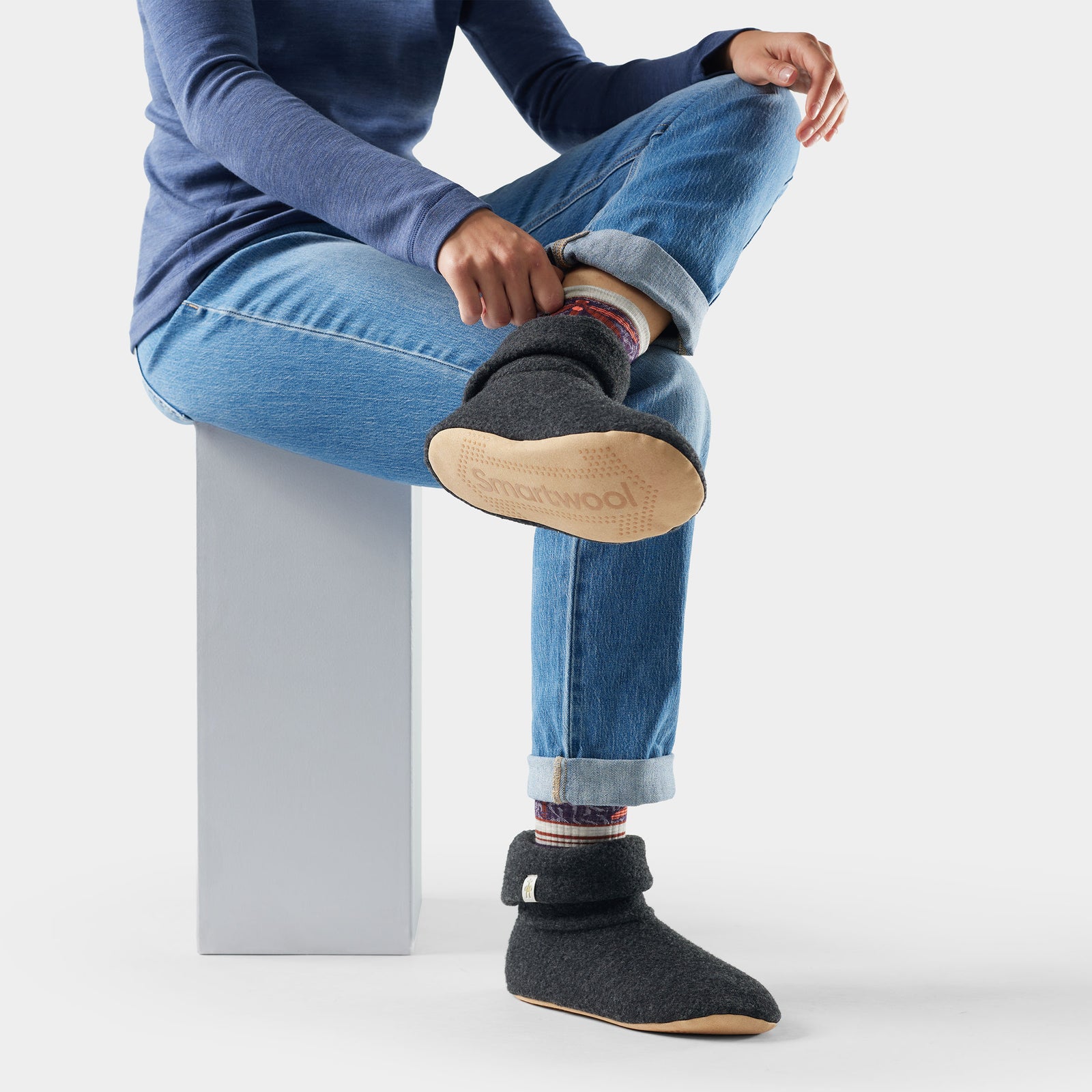 Second Cut™ Fleece Slipper Charcoal - ver - 3