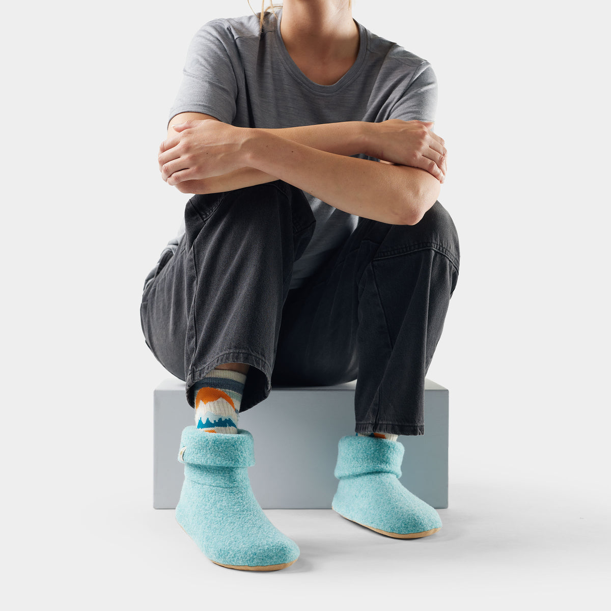 Second Cut™ Fleece Slipper Pacific Blue - 3