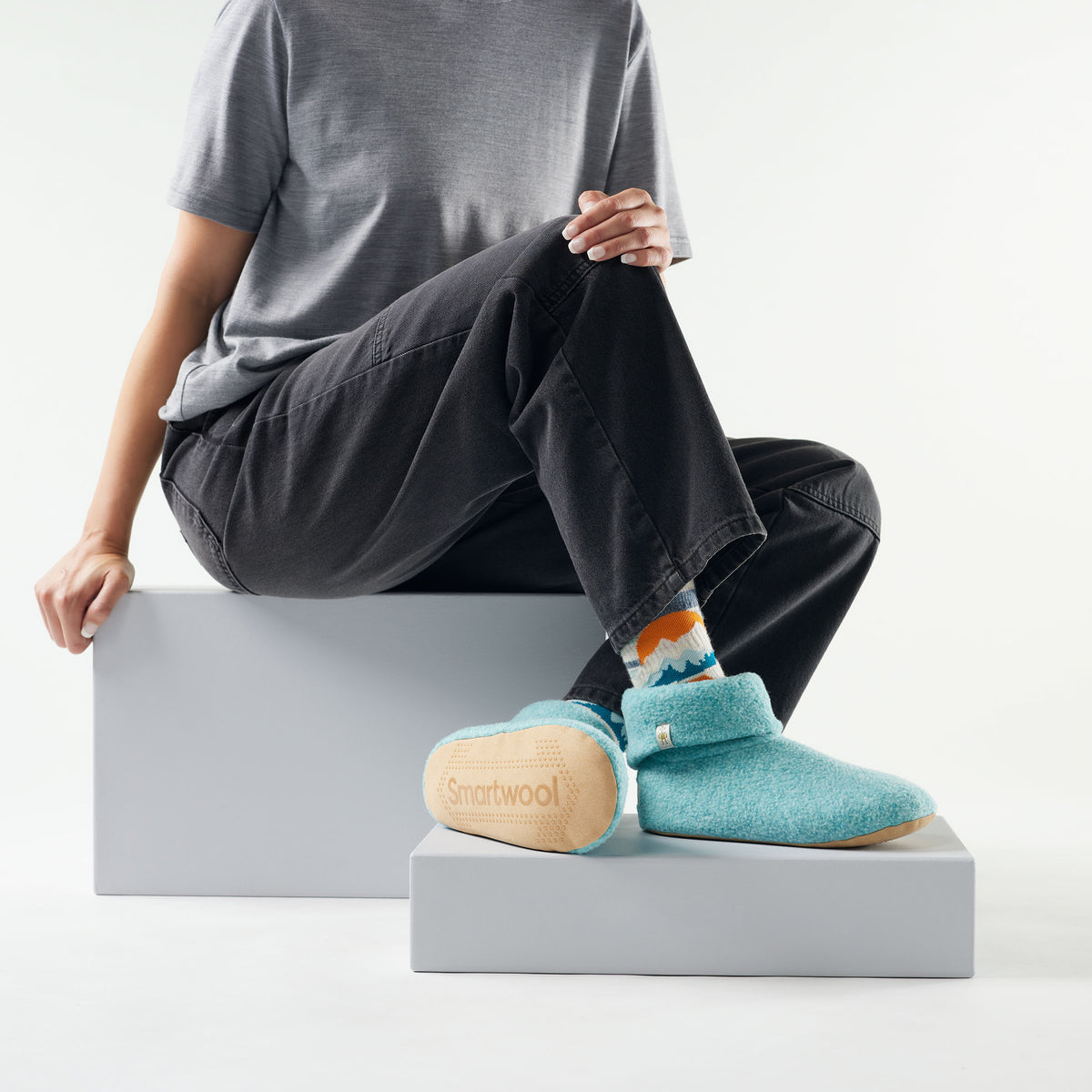 Second Cut™ Fleece Slipper Pacific Blue - 1