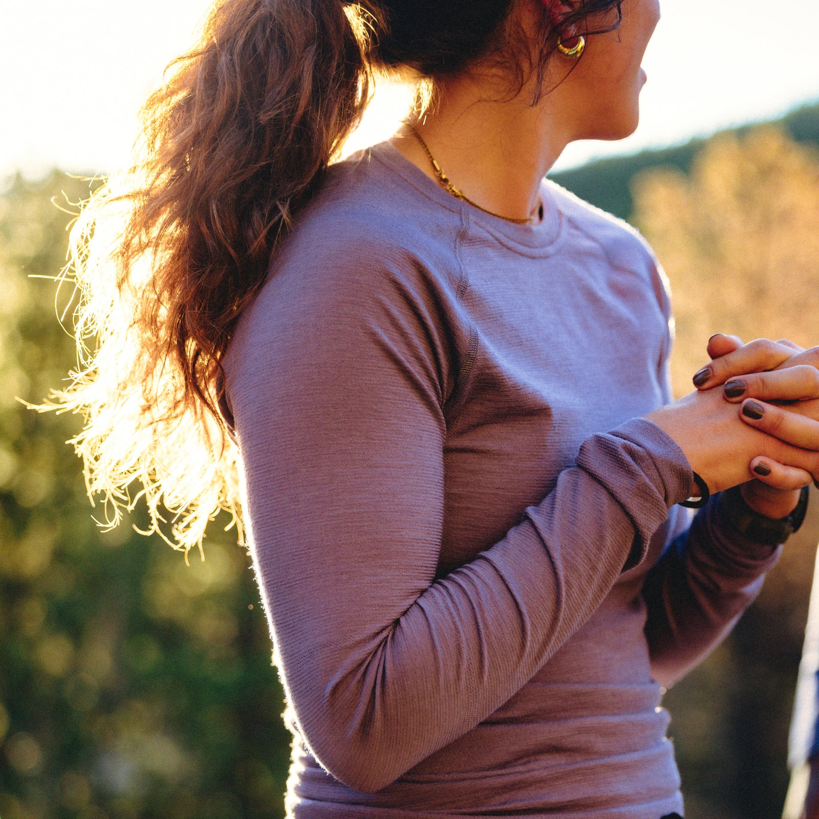 Women's Intraknit™ All-Season Merino Base Layer Crew Dusty Teal - ver - 6