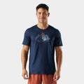 Men's Peak Bagger Active Short Sleeve Graphic Tee Navy - ver - 1