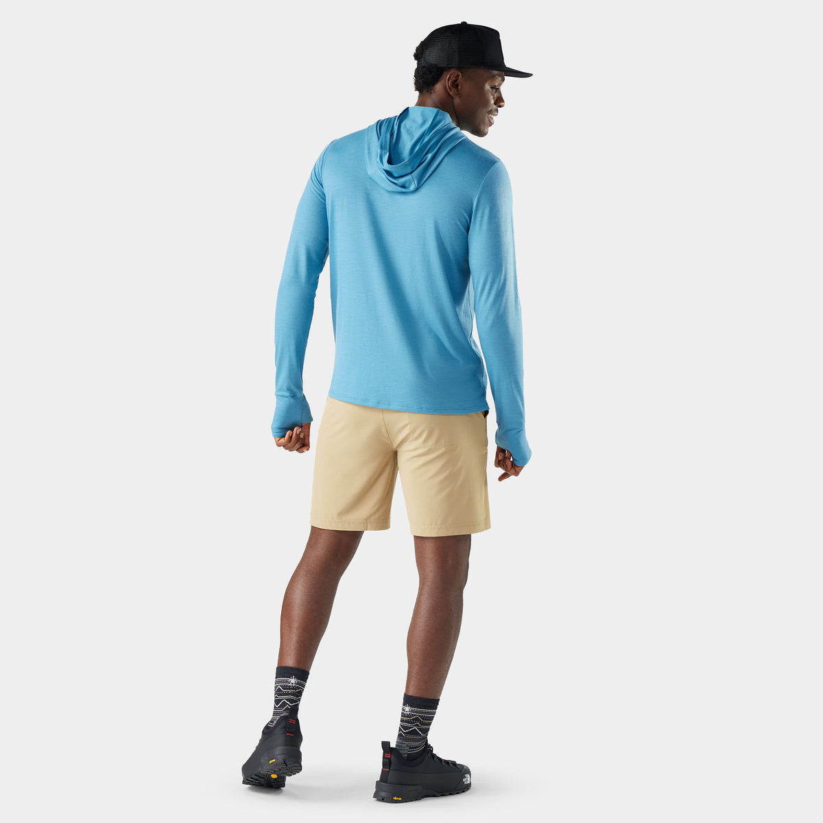 Haut à capuchon solaire en mérinos pour hommes  - 2