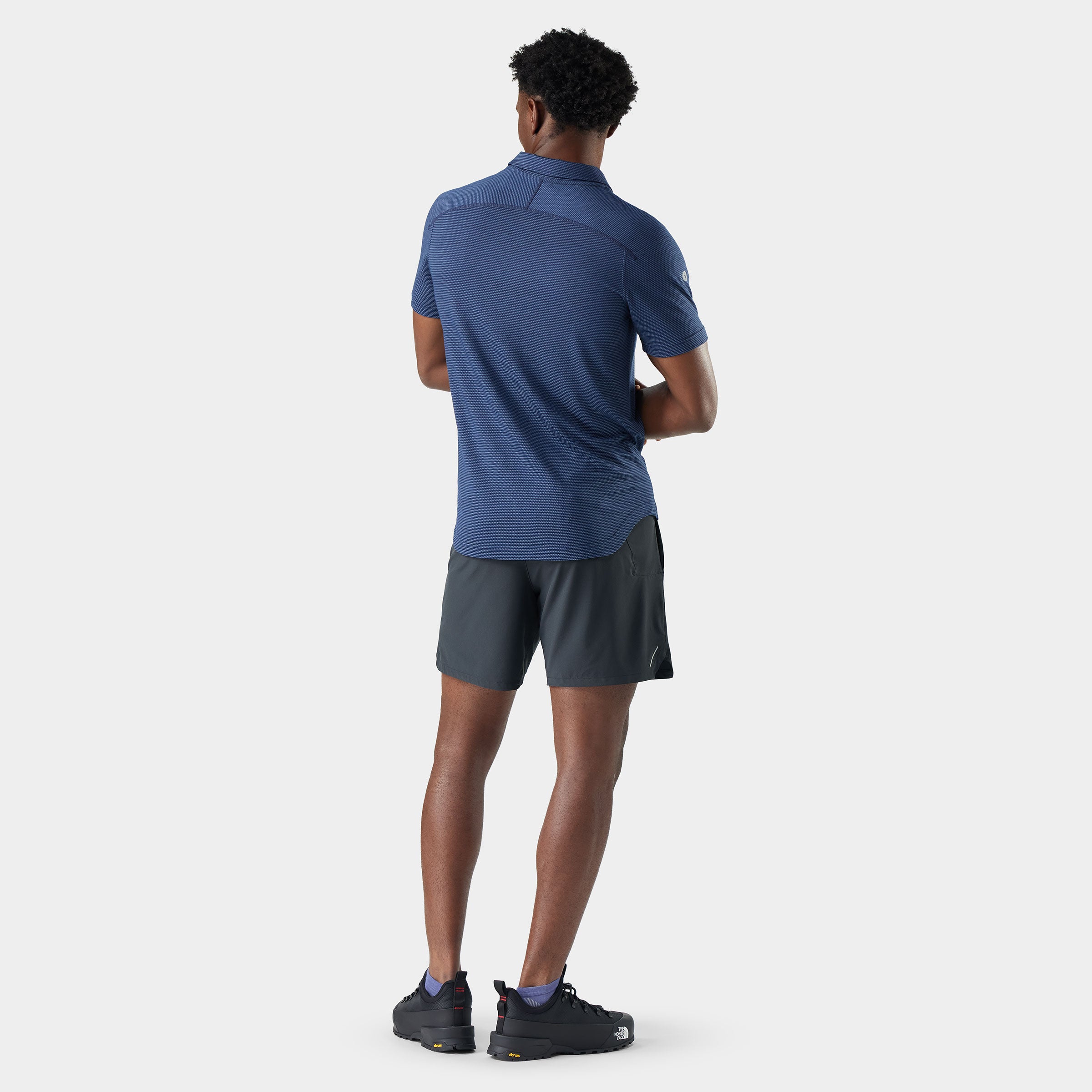 Men's Active Mesh Polo - Nightfall Blue-Deep Navy