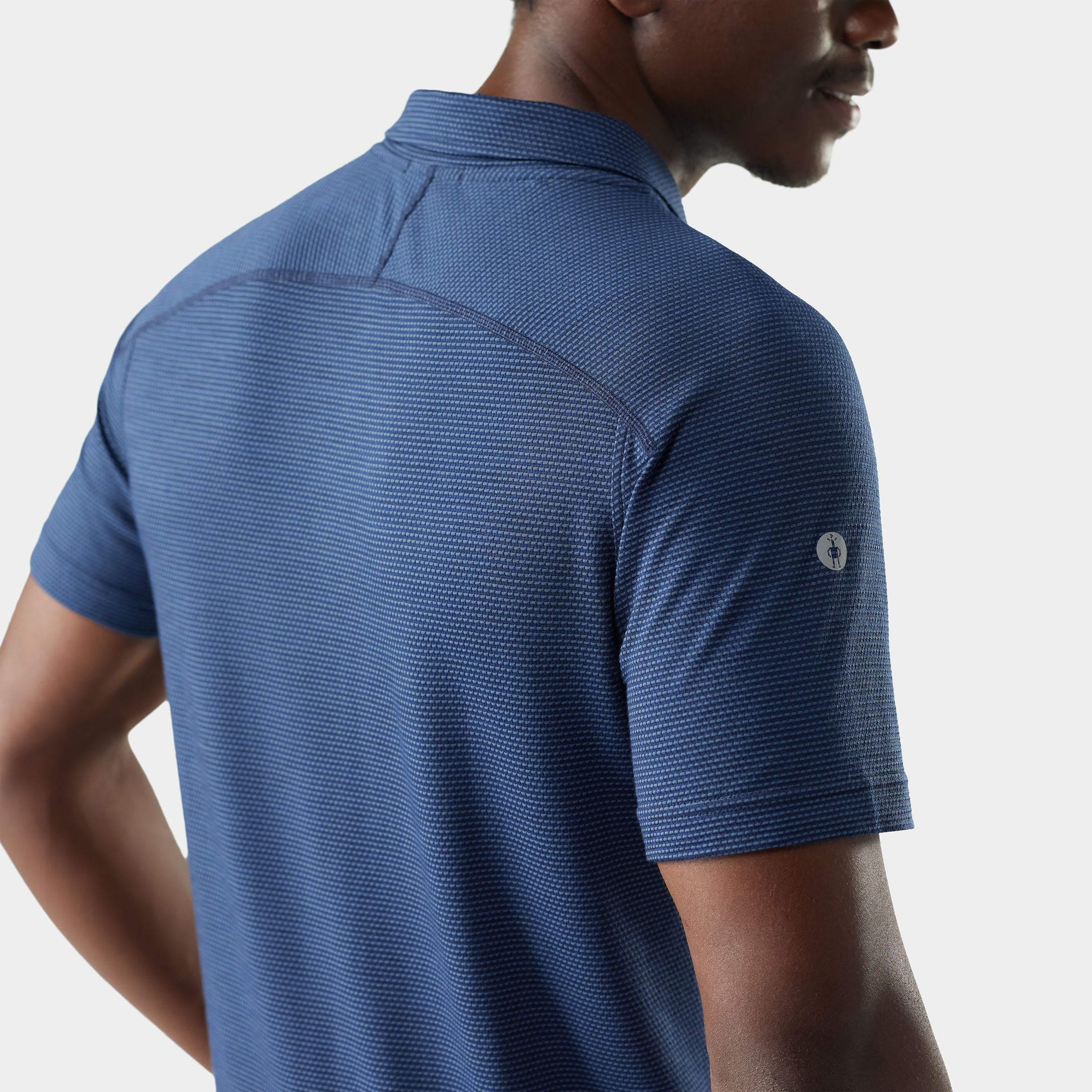 Men's Active Mesh Polo - Nightfall Blue-Deep Navy