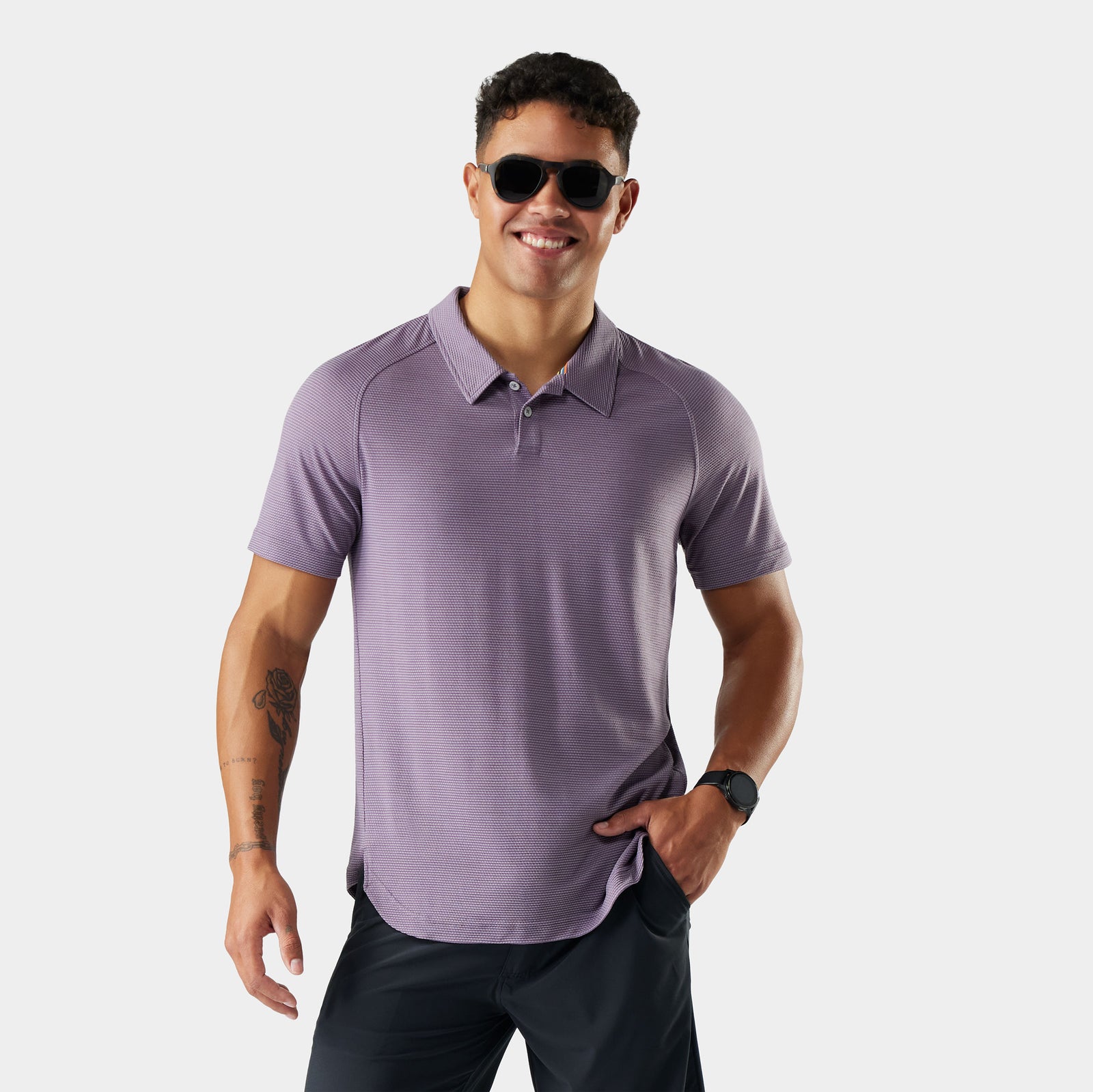 Men's Active Mesh Polo Nightfall Blue-Deep Navy - ver - 1