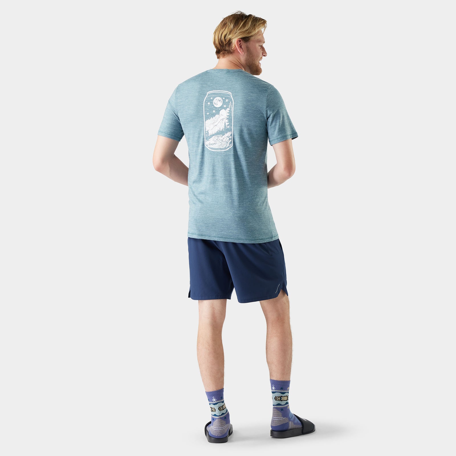 T-shirt imprimé Peak Pints en mélange de chanvre et de mérinos pour hommes  - voir - 2