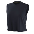 Women's Active Ultralite Crop Tank Deep Navy - ver - 3