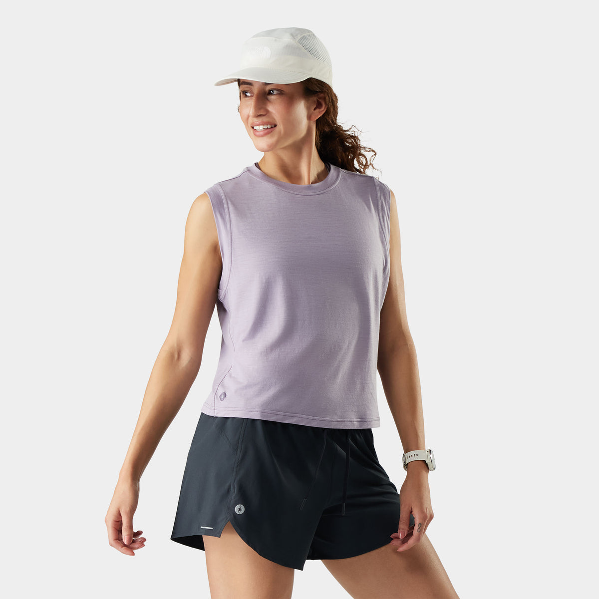 Women's Active Ultralite Crop Tank Purple Storm - 1