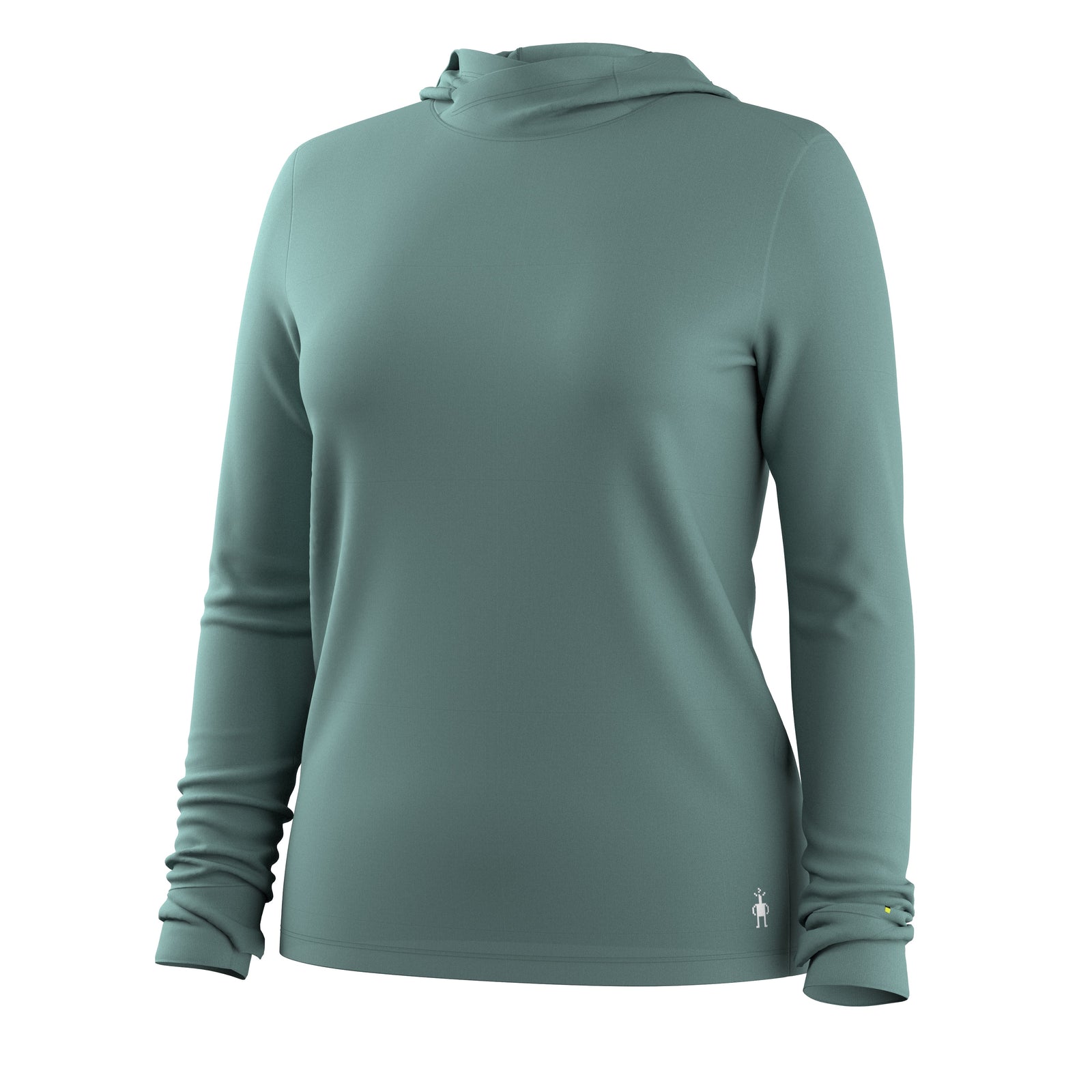 Women's Merino Sun Hoodie Dusty Teal - ver - 5
