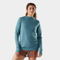 Women's Merino Sun Hoodie Dusty Teal - ver - 1