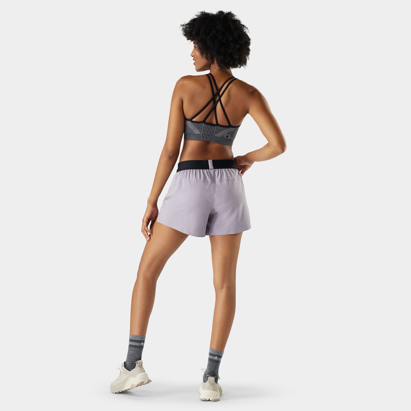 Women's Active Lined 4" Short Purple Storm - ver - 2