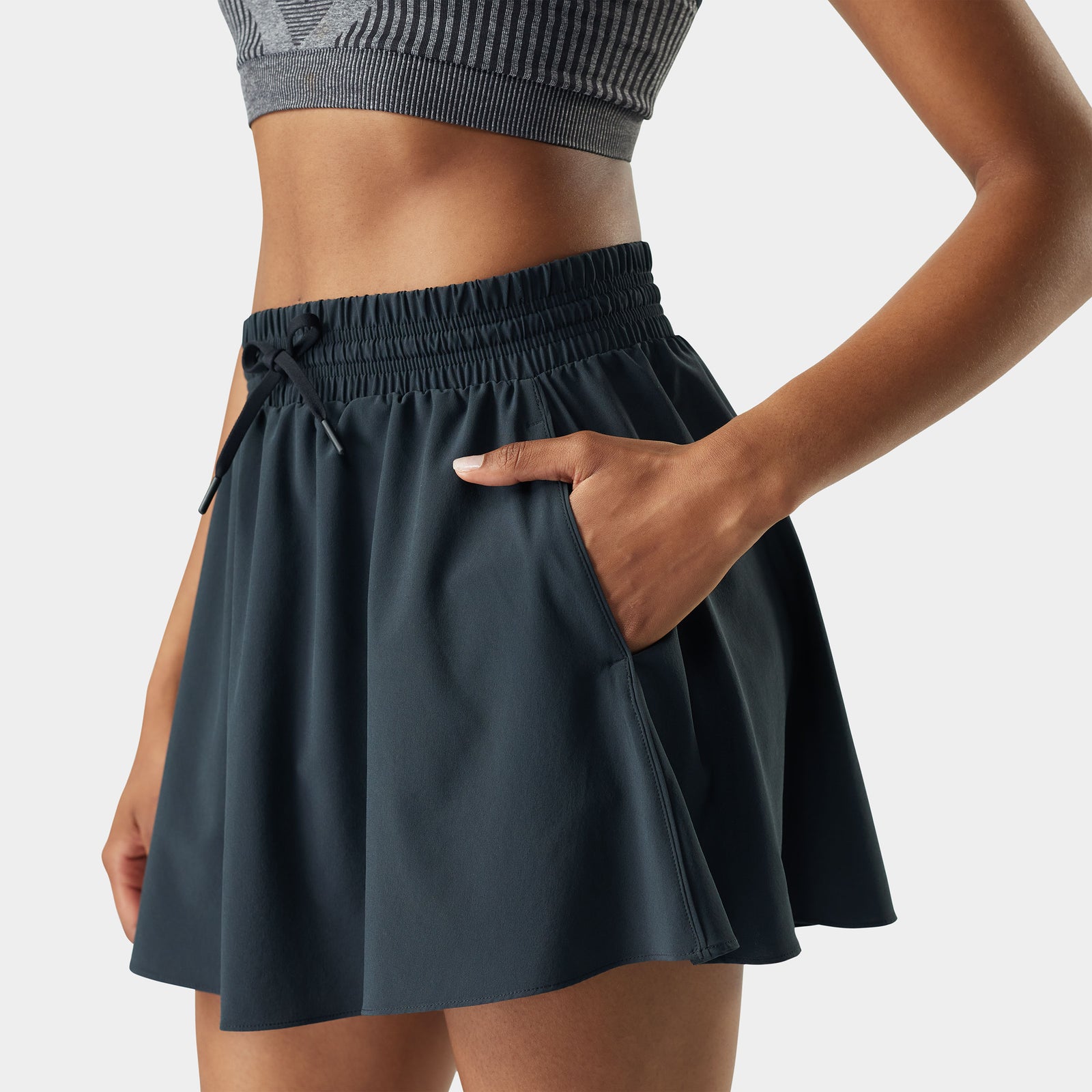 Women's Active Lined Skirt Multi Floral Party - ver - 3