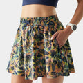 Women's Active Lined Skirt Multi Floral Party - ver - 3