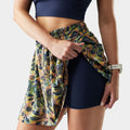 Women's Active Lined Skirt Multi Floral Party - ver - 4
