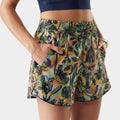 Women's Active Lined 3" Short Multi Floral Party - ver - 3