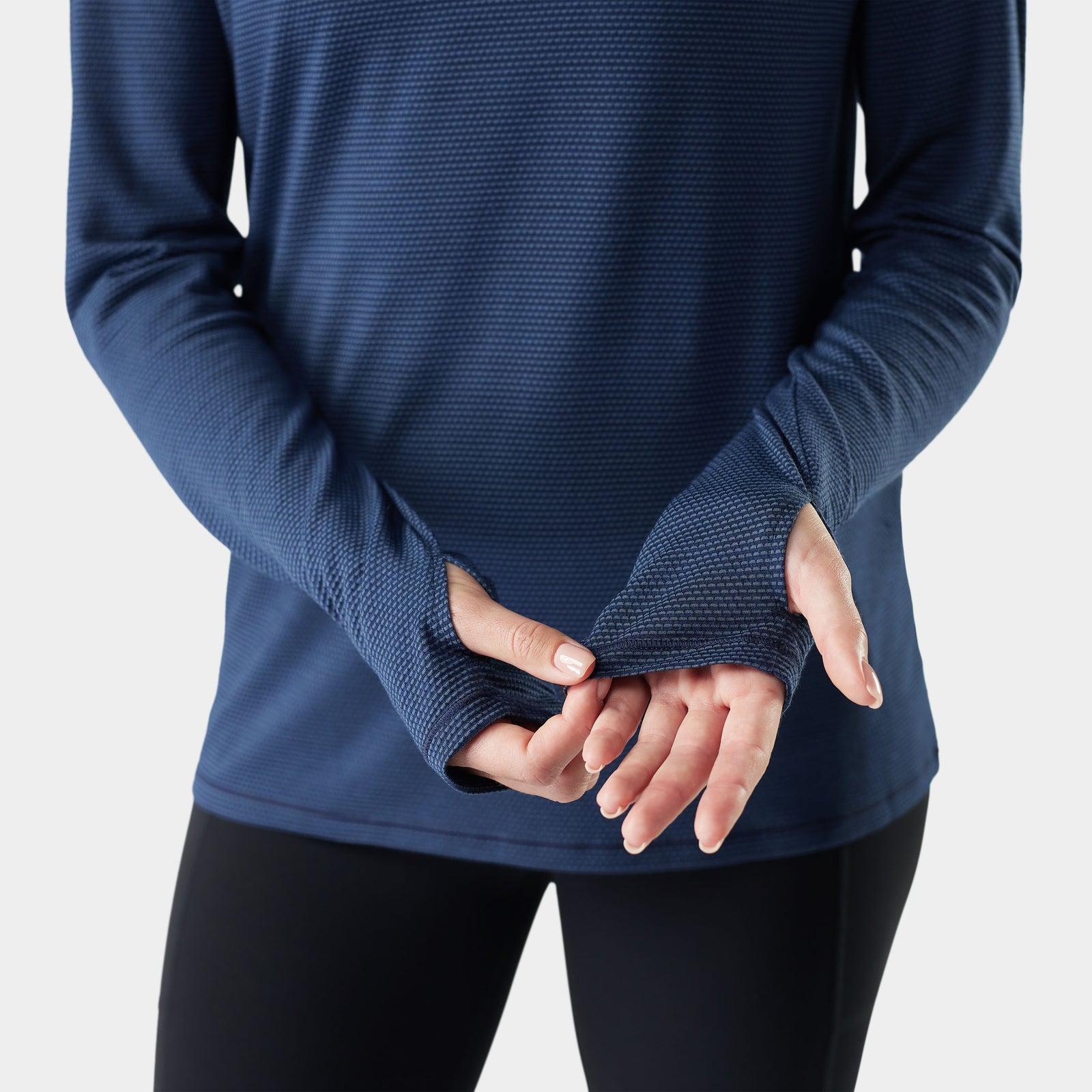 Women's Active Mesh Hoodie Nightfall Blue-Deep Navy - ver - 4