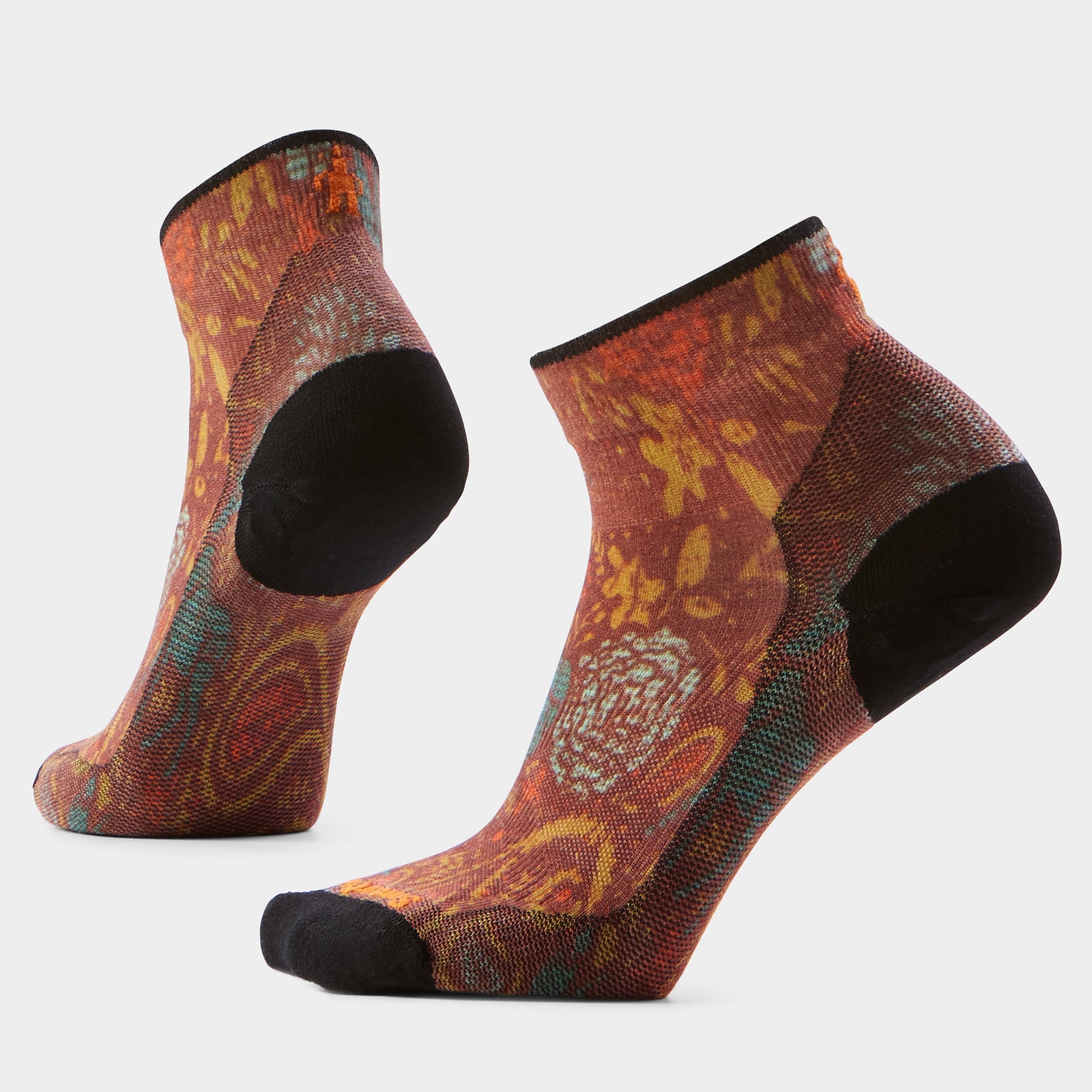 pedal socks Smartwool - Women's Bike Zero Cushion Paisley Print Ankle Socks