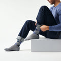 Everyday Diamond Jim Argyle Crew Socks Natural - ver - 2