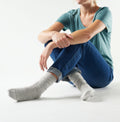 Women's Everyday Slouchy Rib Tall Crew Socks Ash - ver - 2