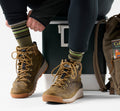 Hike Striped Crew Socks Ash - ver - 2