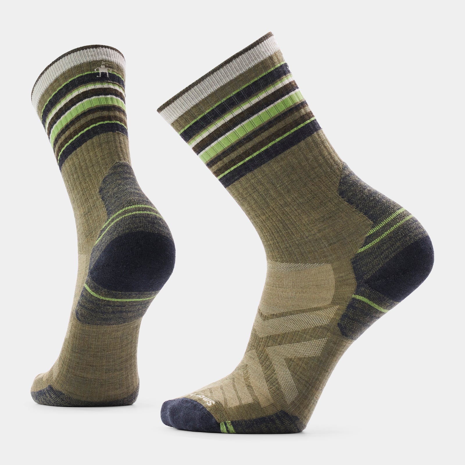 Hike Striped Crew Socks Ash - ver - 1