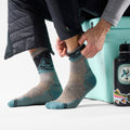 Hike Valley View Crew Socks Taupe-Natural Marl - ver - 5