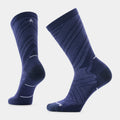 Run Pattern Crew Socks White - ver - 1