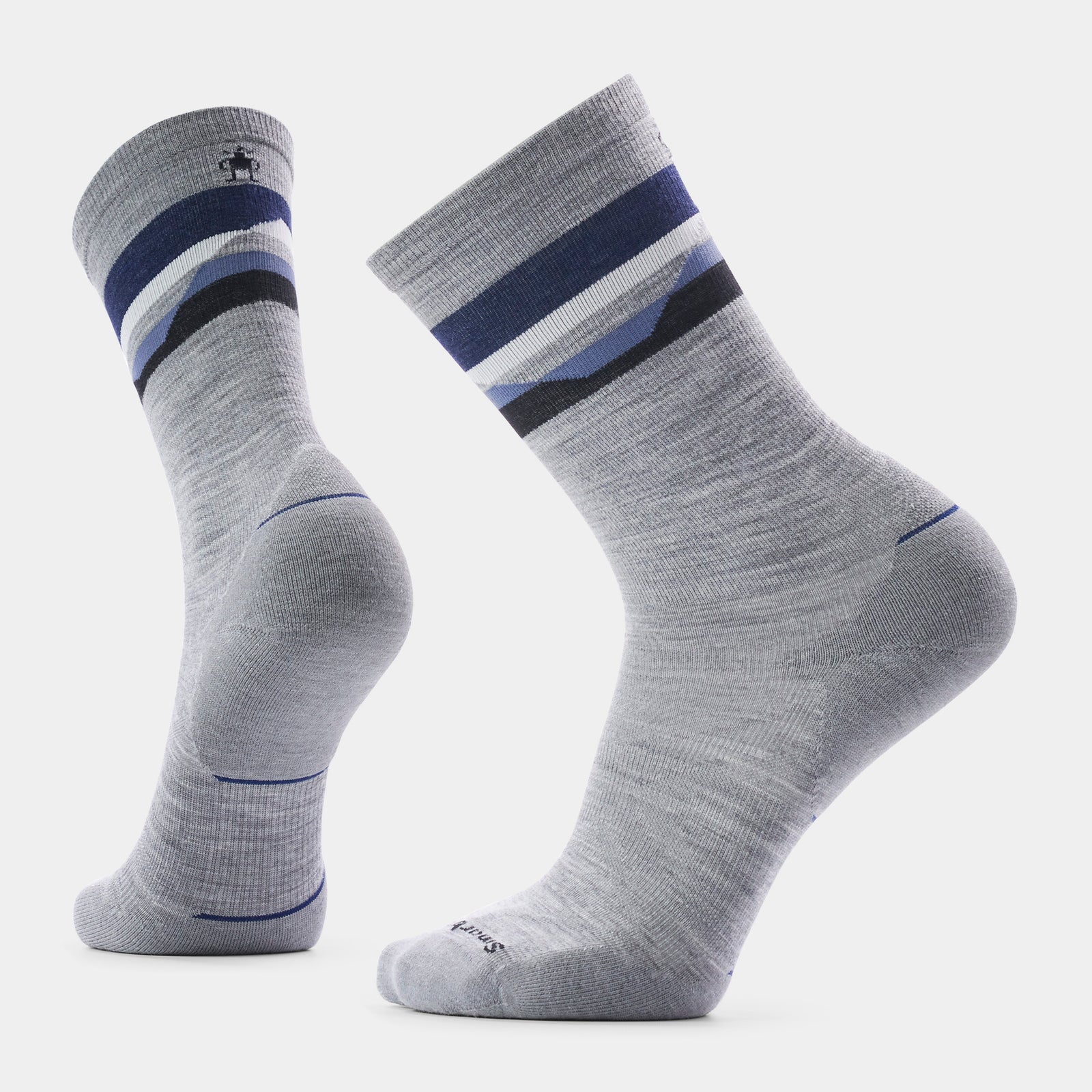 Run Cold Weather Horizons Crew Socks White - ver - 4