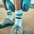 Run Cold Weather Horizons Crew Socks White - ver - 3