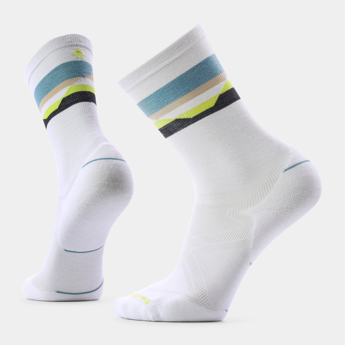 Run Cold Weather Horizons Crew Socks White - 