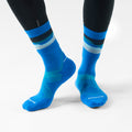 Run Cold Weather Horizons Crew Socks White - ver - 2