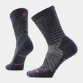 Women's Run Pattern Crew Socks Dusty Teal - ver - 1