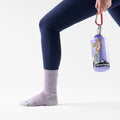 Women's Run Pattern Crew Socks Dusty Teal - ver - 8