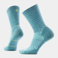 Women's Run Pattern Crew Socks Dusty Teal - ver - 1