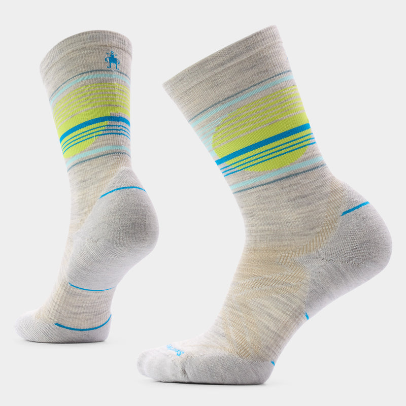 Women's Run Cold Weather Glow Track Crew Socks - Ash / L