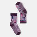 Kids' Hike Critter Cache Crew Socks Purple Dawn - ver - 1