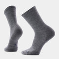 Everyday Solid Rib Crew Socks Medium Gray - ver - 1