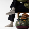 Everyday Cozy Heritage Rib Crew Socks Fossil - ver - 2