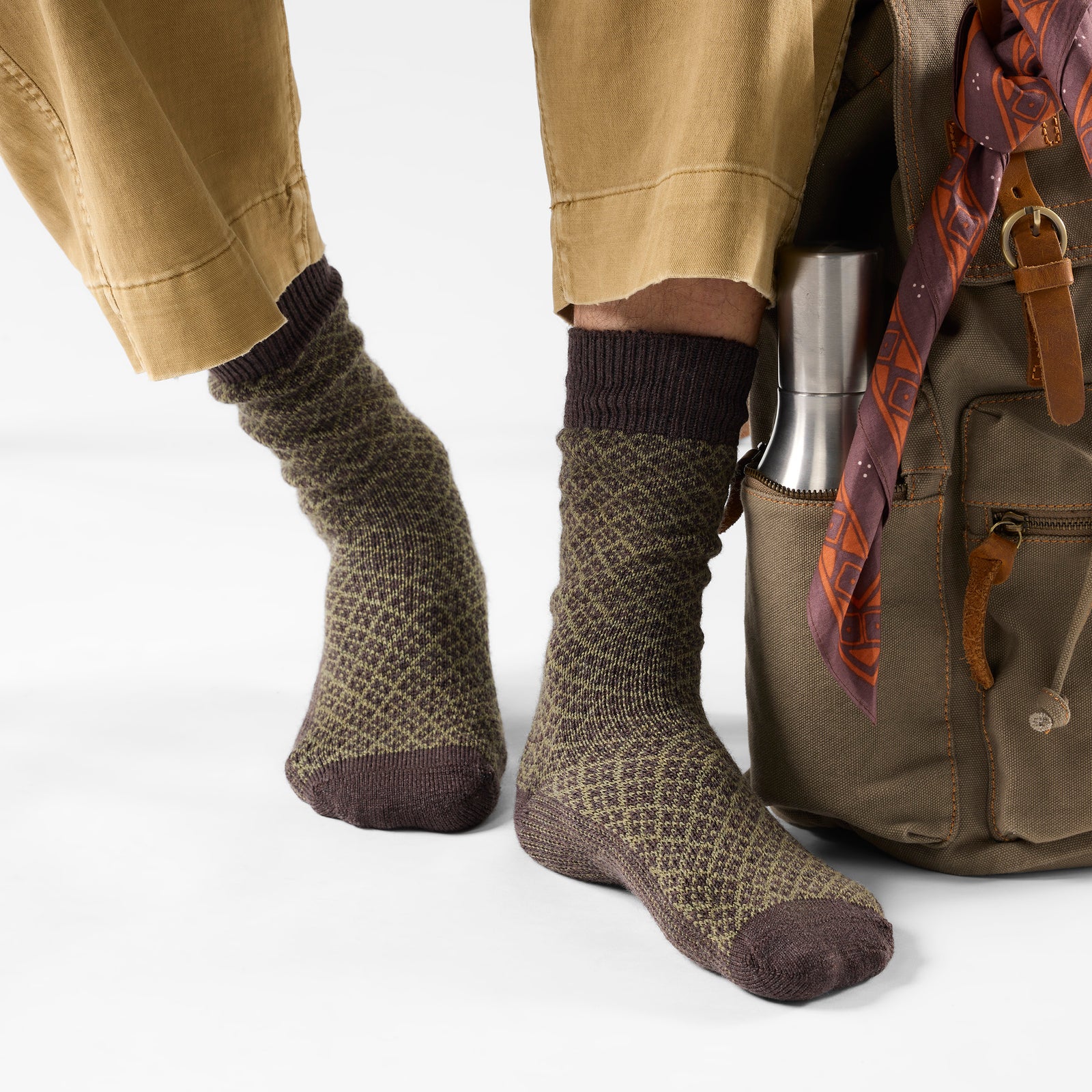 Everyday Cozy Mercantile Crew Socks Ash - voir - 5