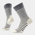Women's Everyday Pin Stripe Crew Socks Purple Dawn - ver - 10