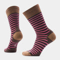 Women's Everyday Pin Stripe Crew Socks Purple Dawn - ver - 1