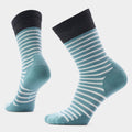 Women's Everyday Pin Stripe Crew Socks Purple Dawn - ver - 13