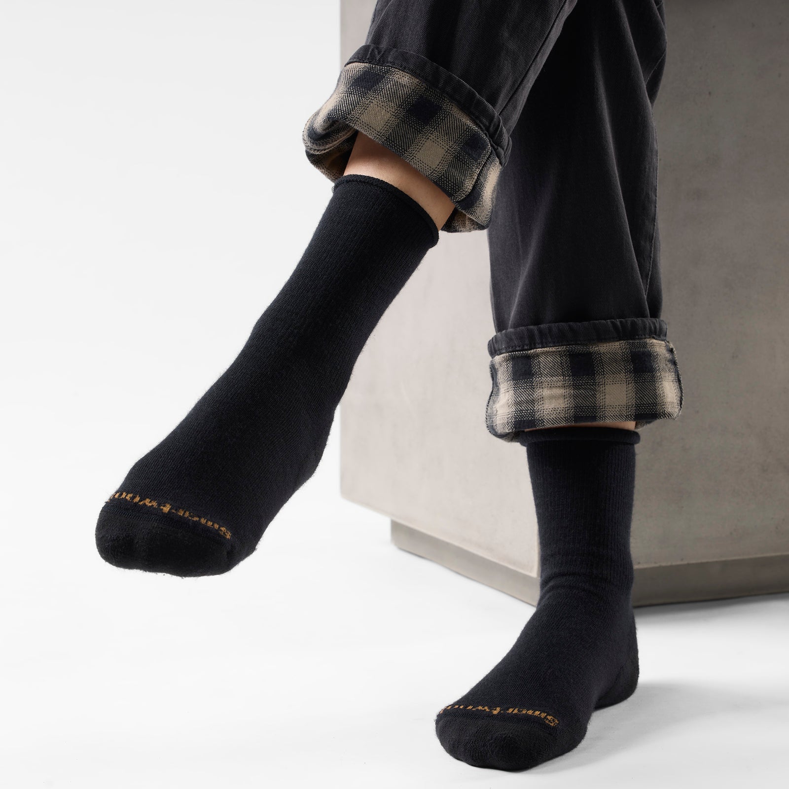 Women's Everyday Roll Top Crew Socks Moonbeam - voir - 8