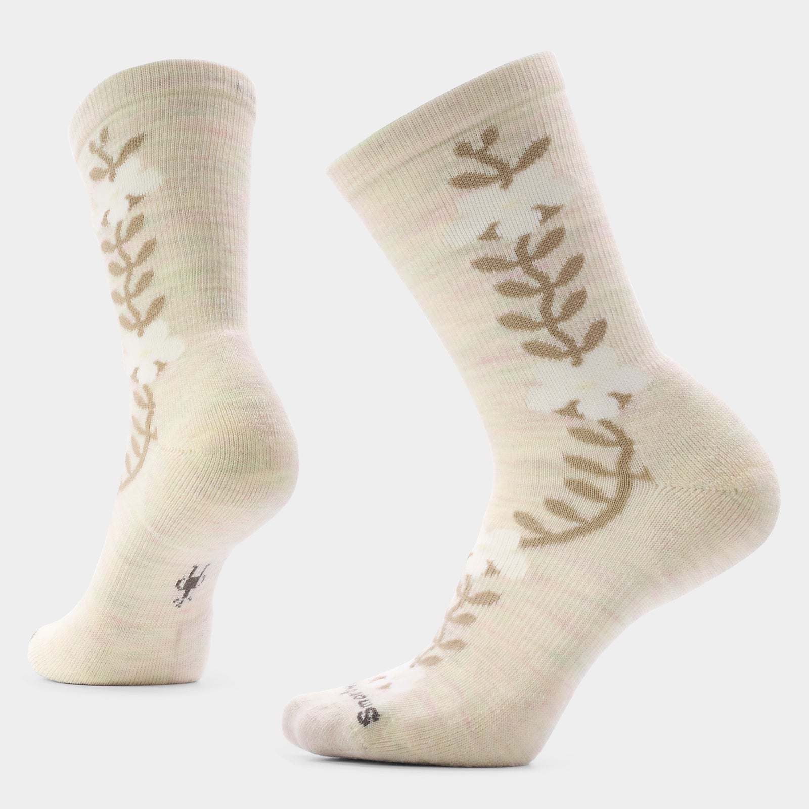 Women's Everyday Garden Vine Crew Socks Moonbeam - ver - 1