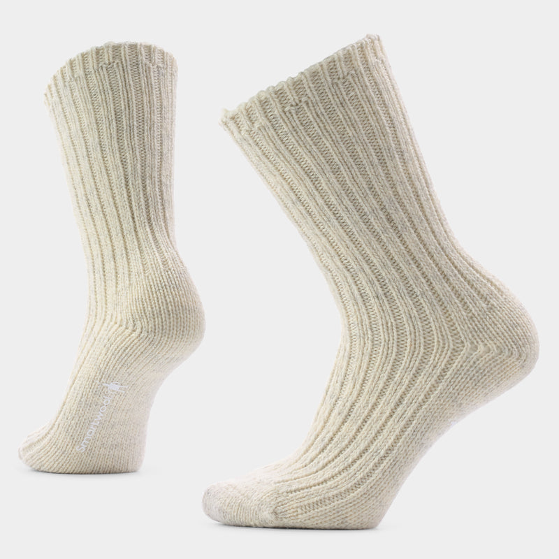 Women's Everyday Cozy Heritage Rib Crew Socks - Ash / S