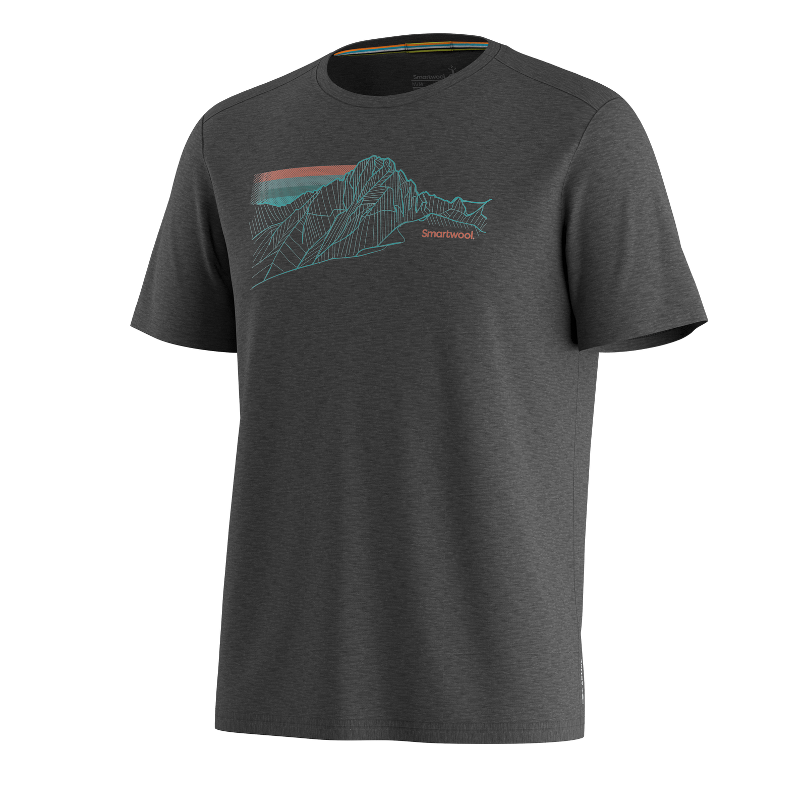 Men's Alpine Trace Active Short Sleeve Graphic Tee Charcoal Heather - ver - 3