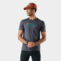 Men's Alpine Trace Active Short Sleeve Graphic Tee Charcoal Heather - ver - 1