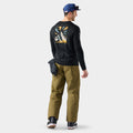 Men's Summit Quest Active Long Sleeve Graphic Tee Black - ver - 2